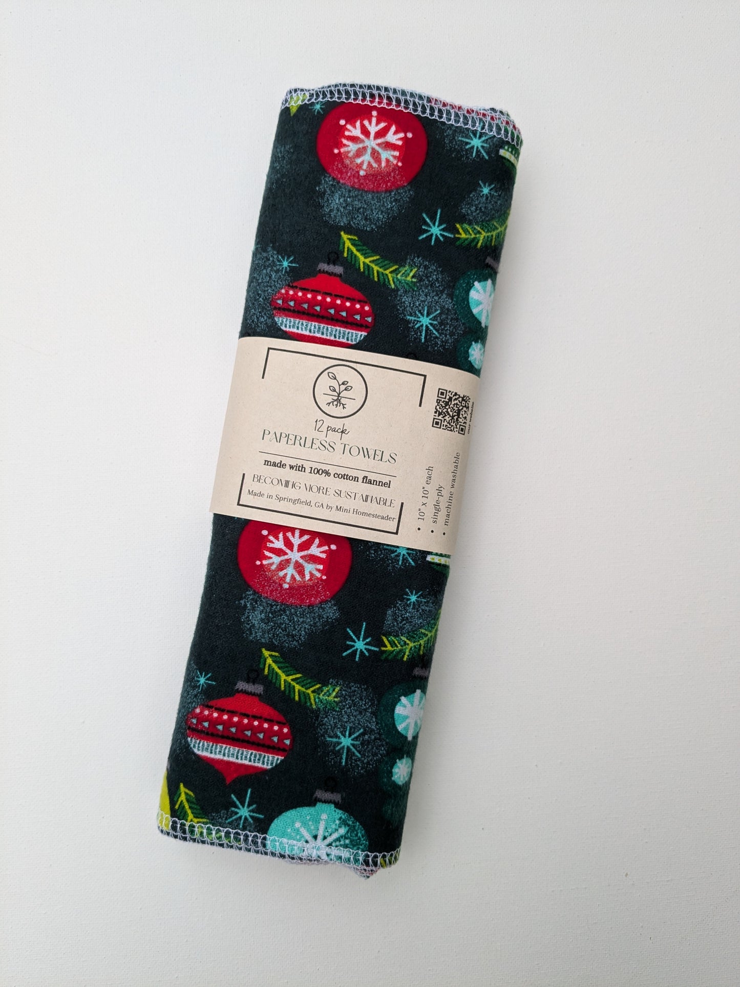 Ornament 12pk Paperless Towel