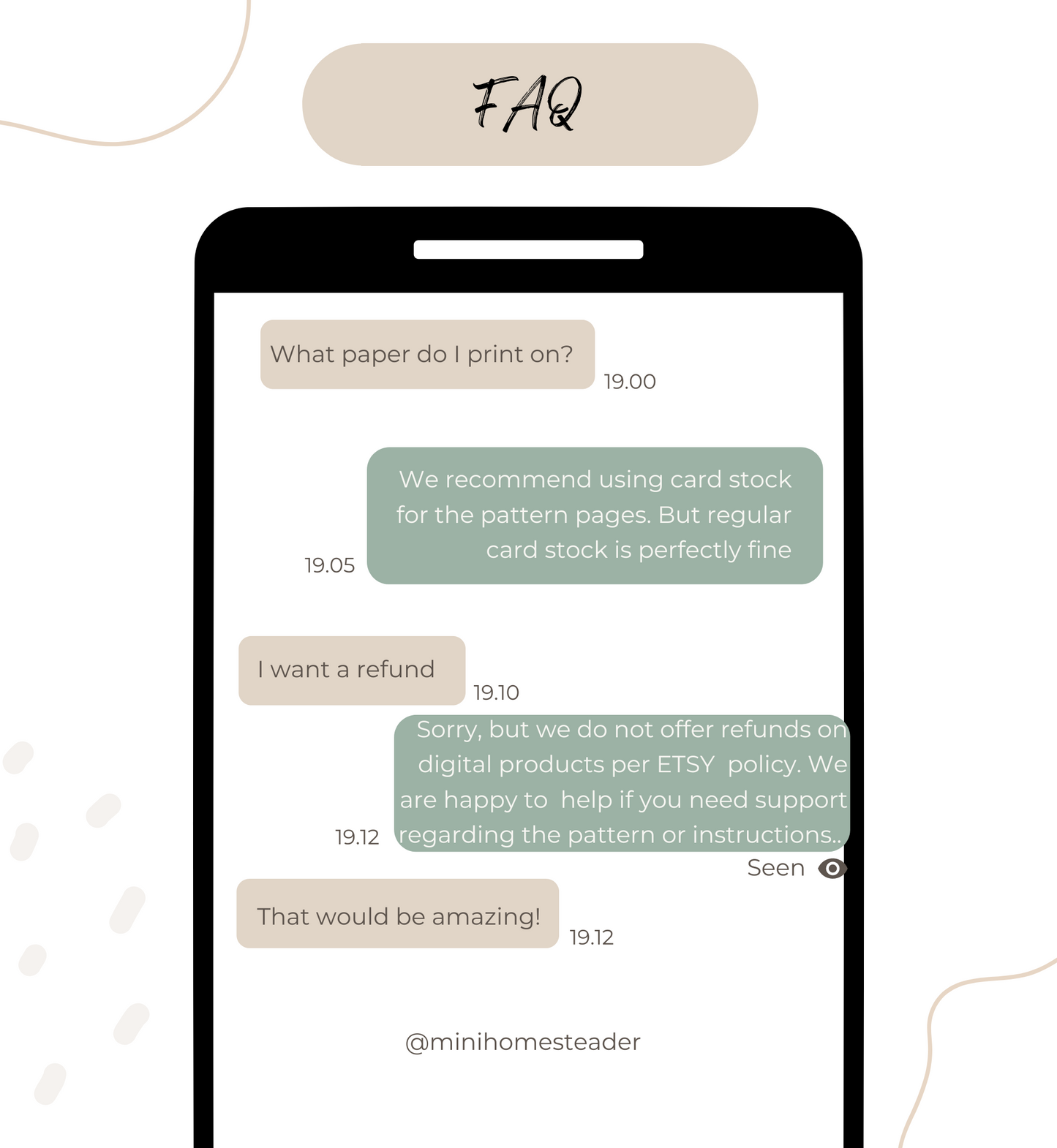 Harvest Apron Pattern l Digital Download