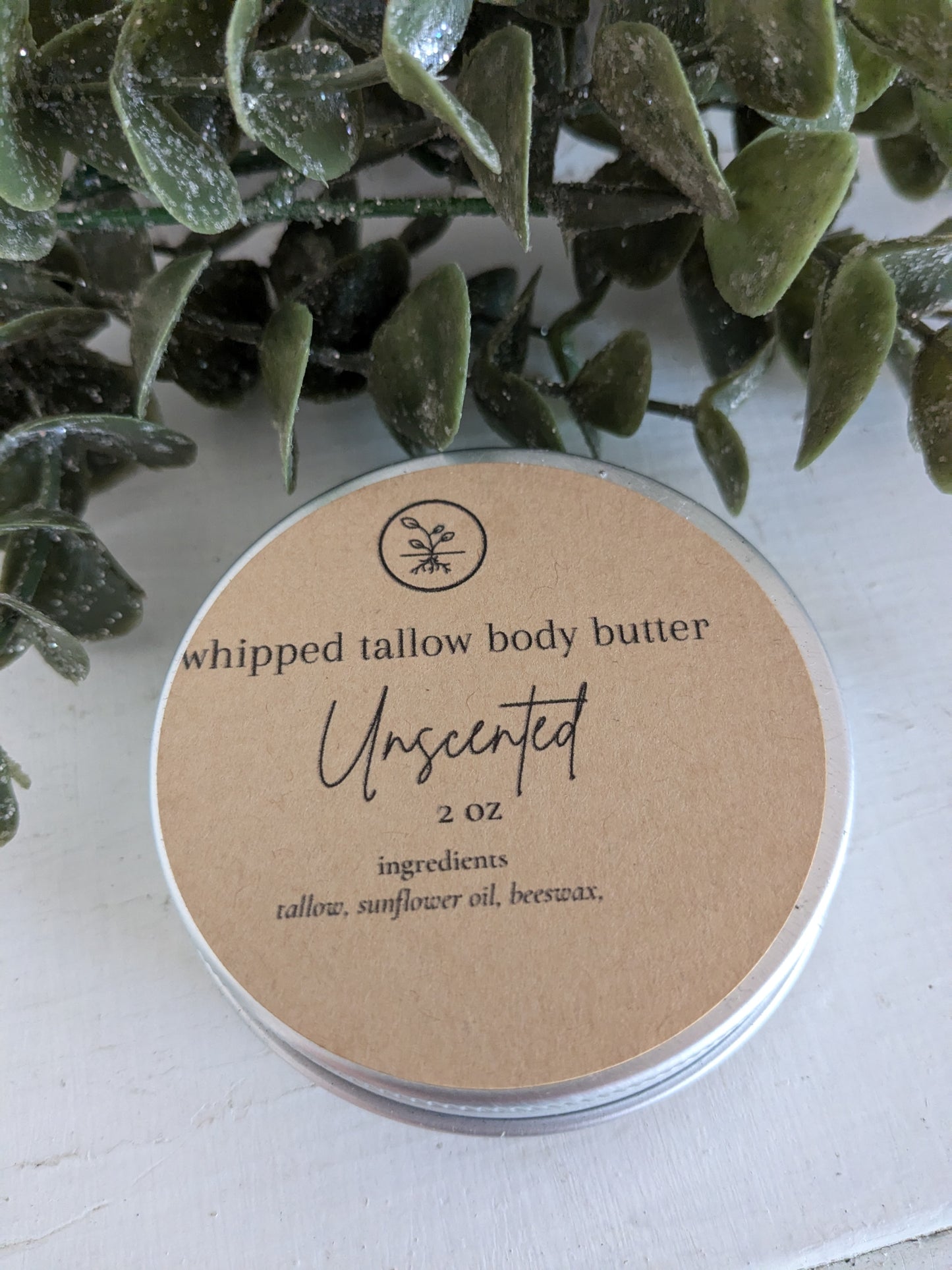2oz Whipped Tallow Body Butter (tin)