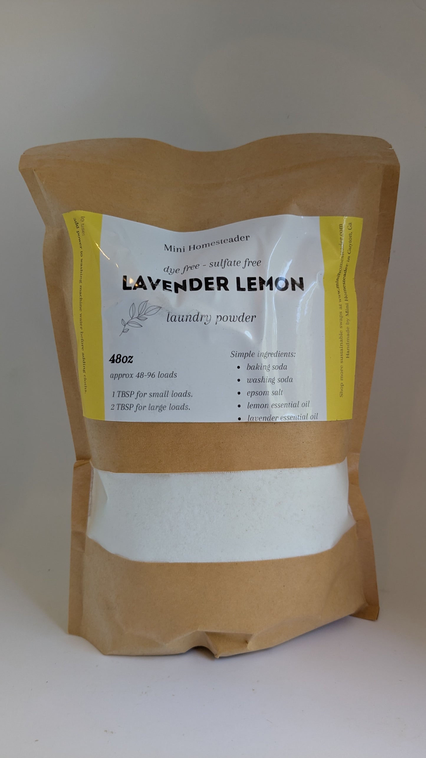 Lavender Lemon Laundry Powder - 48oz