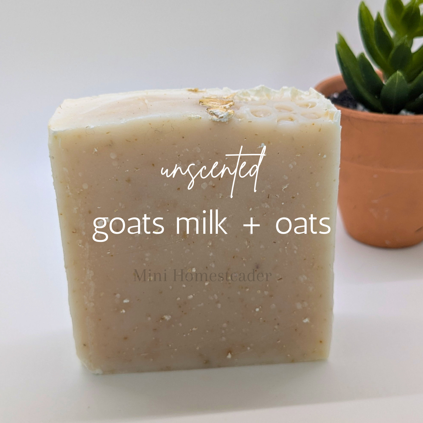 Naked Oatmeal Handmade Soap 4oz – Natural Coconut Oil Bar Soap