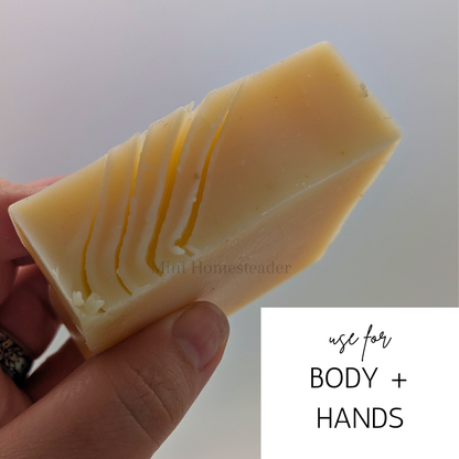 Ginger Bergamont Handmade Soap 4oz – Natural Coconut Oil Bar Soap