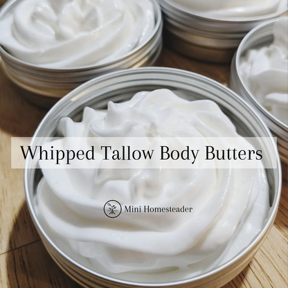 2oz Whipped Tallow Body Butter (tin)