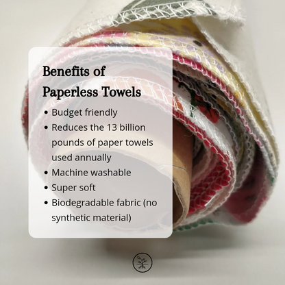 Variety Reusable Paperless Towels - 12 pack