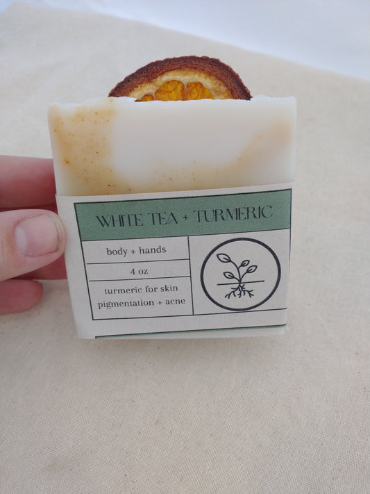 White Tea + Ginger Turmeric Soap