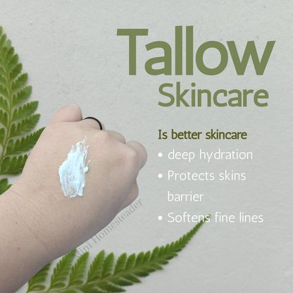Our whipped tallow body butter texture