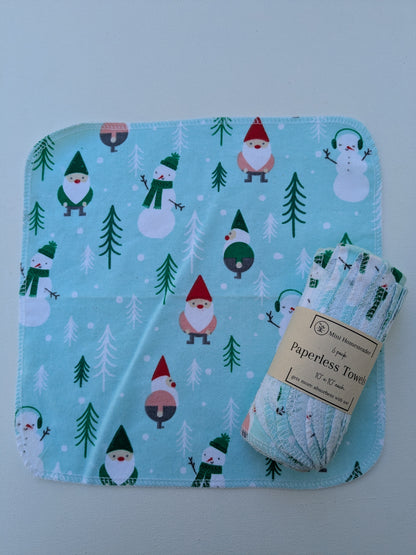 Christmas Theme Paperless Towels 6 pack