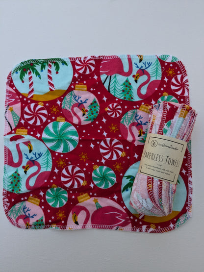 Christmas Theme Paperless Towels 6 pack