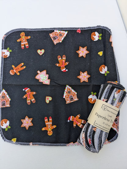 Christmas Theme Paperless Towels 6 pack