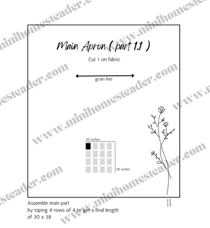 Harvest Apron Pattern l Digital Download