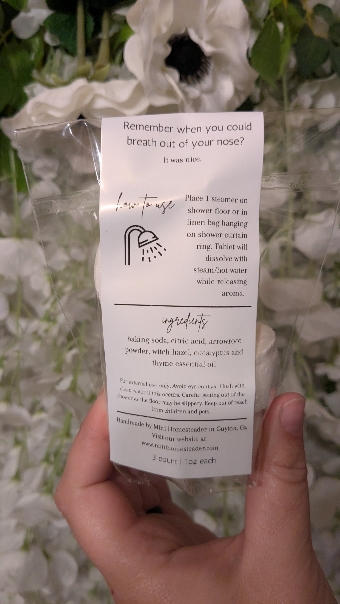 Sinus Relief Shower Steamers - 3pack