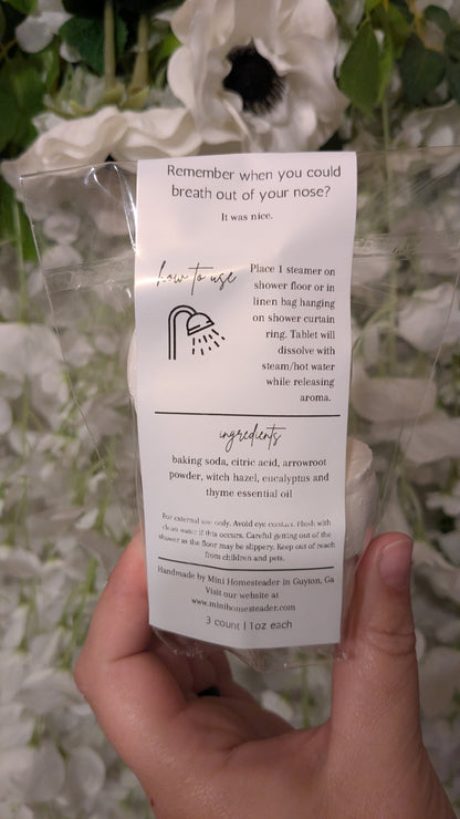 Sinus Relief Shower Steamers - 3pack