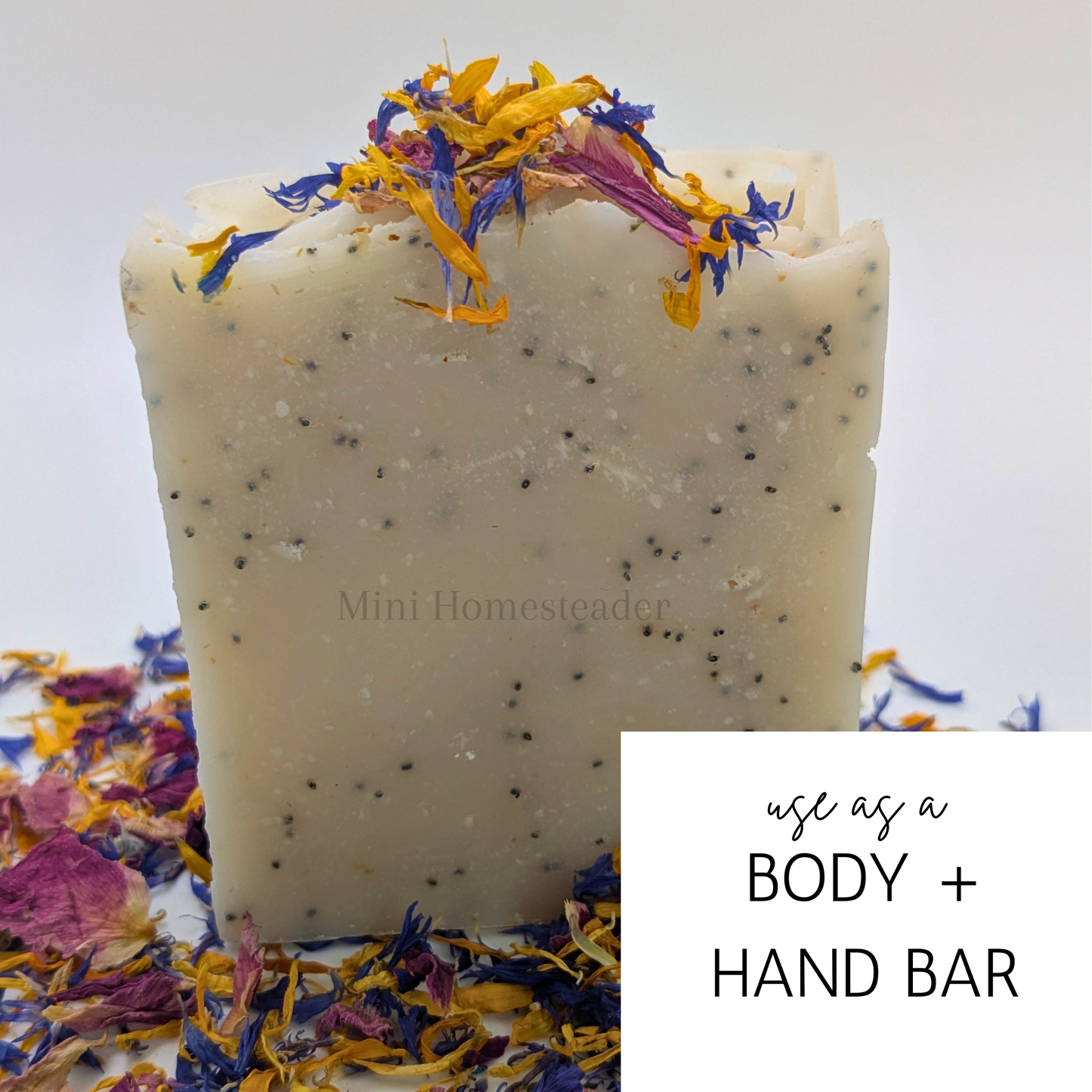 Spring Rain Handmade Soap 4oz – Natural Coconut Oil Bar Soap with Botanicals