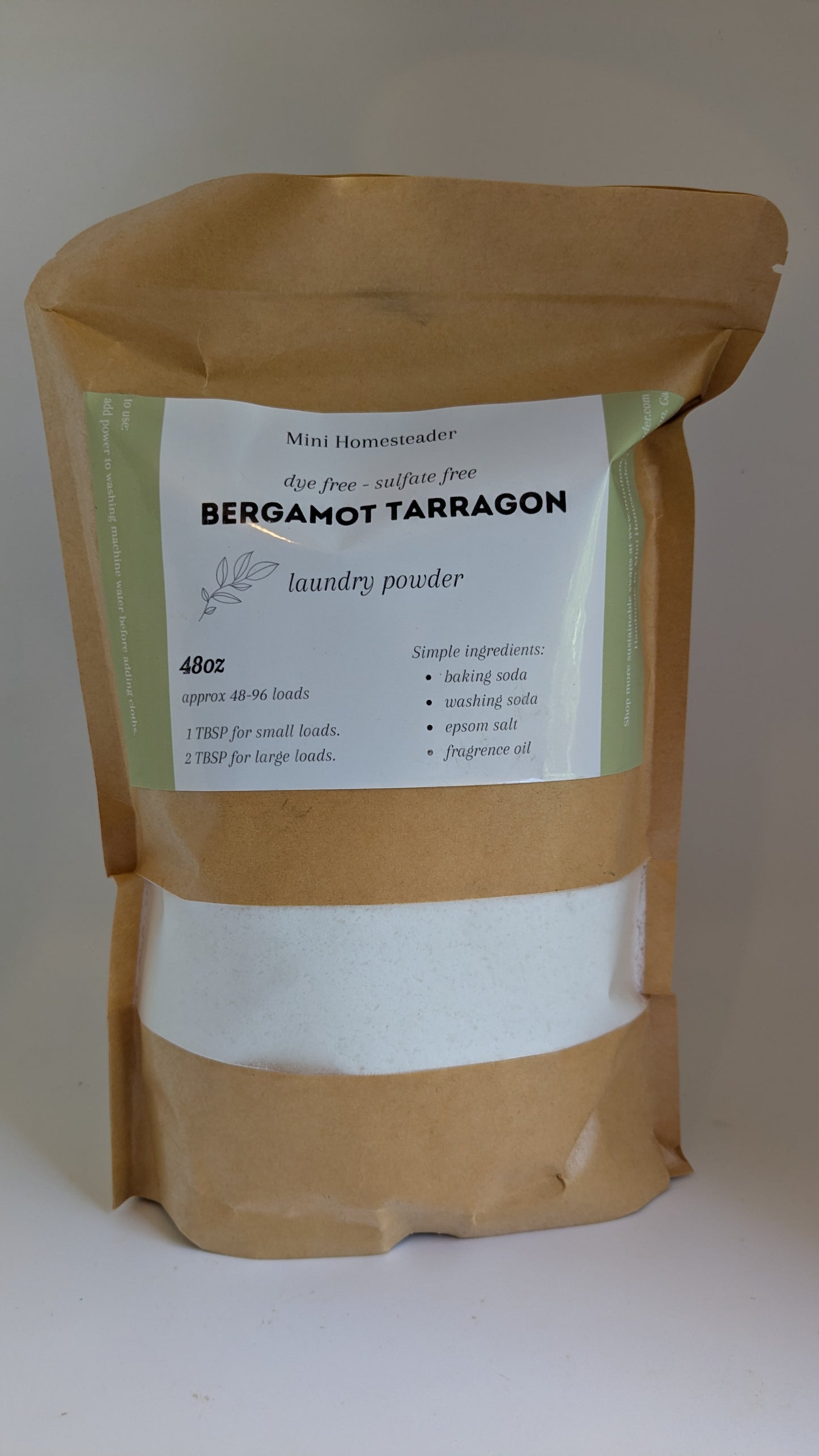 Bergamot Tarragon Laundry Powder