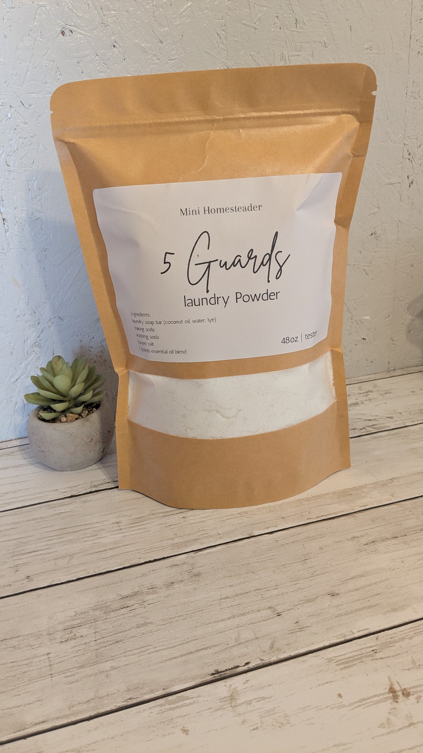 5 Guards Laundry Detergent Powder - 48oz