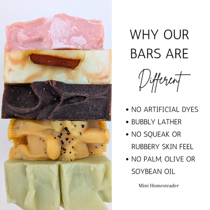 Naked Oatmeal Handmade Soap 4oz – Natural Coconut Oil Bar Soap