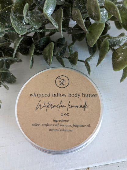 2oz Whipped Tallow Body Butter (tin)