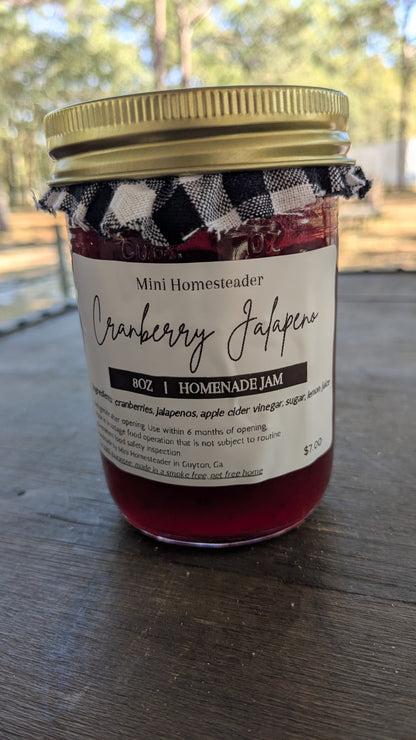 Cranberry Jalapeno Jam 8oz