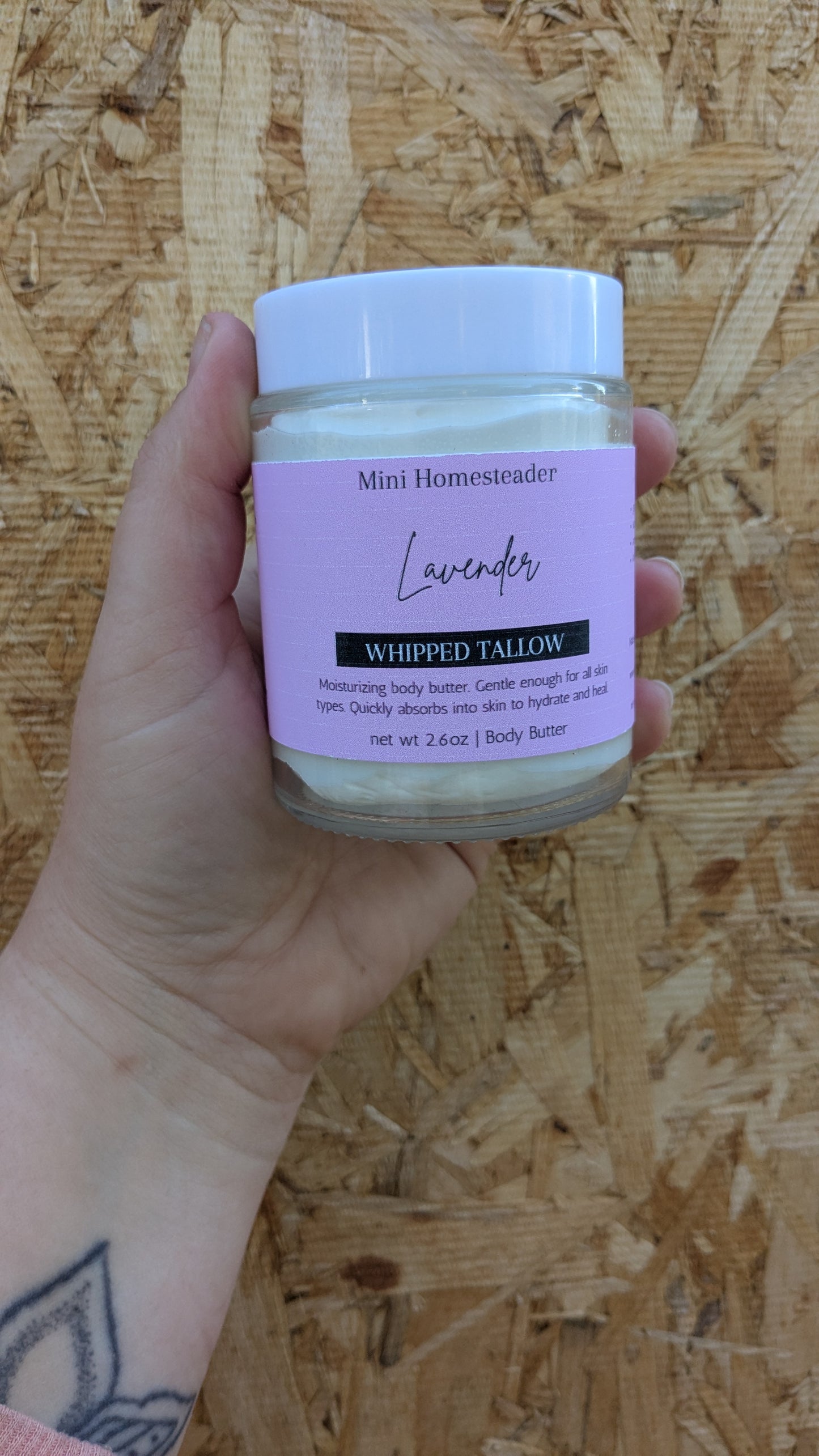 Lavender Whipped Tallow Body Butter 6oz