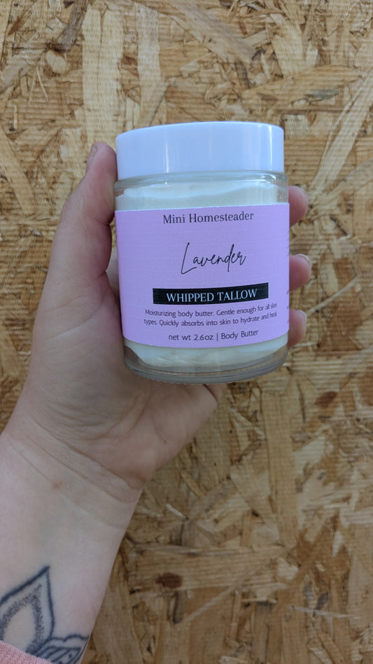 Lavender Whipped Tallow Body Butter 6oz
