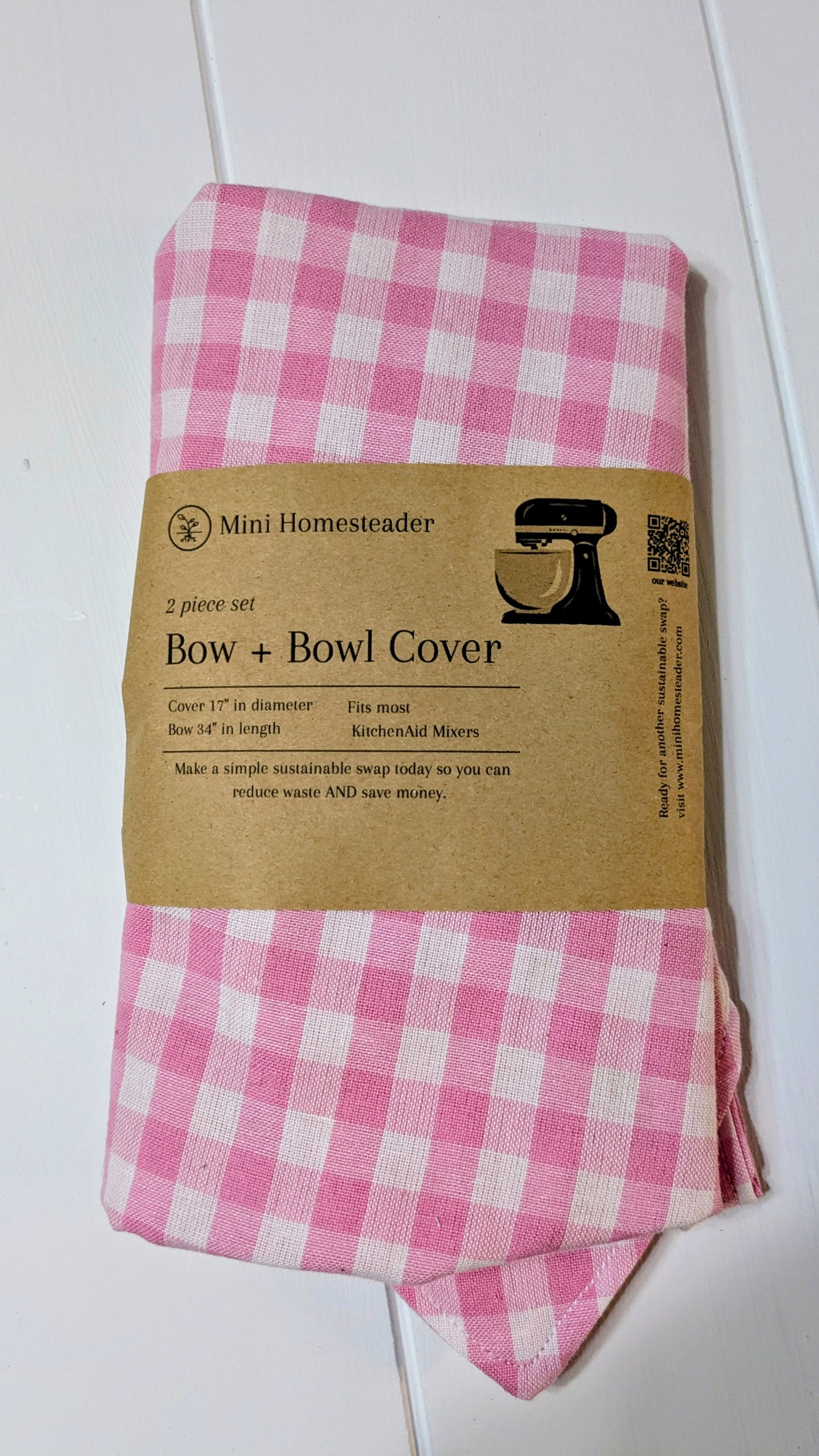 Mixer bowl cover + bow