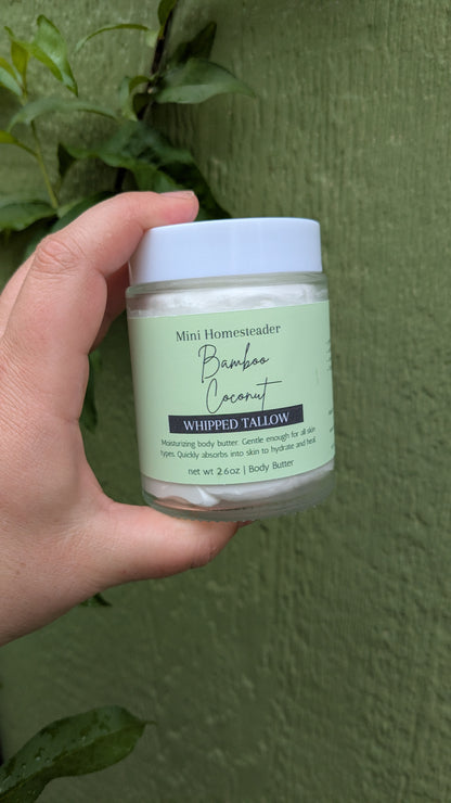 Bamboo Coconut Whipped Tallow Body Butter 6oz
