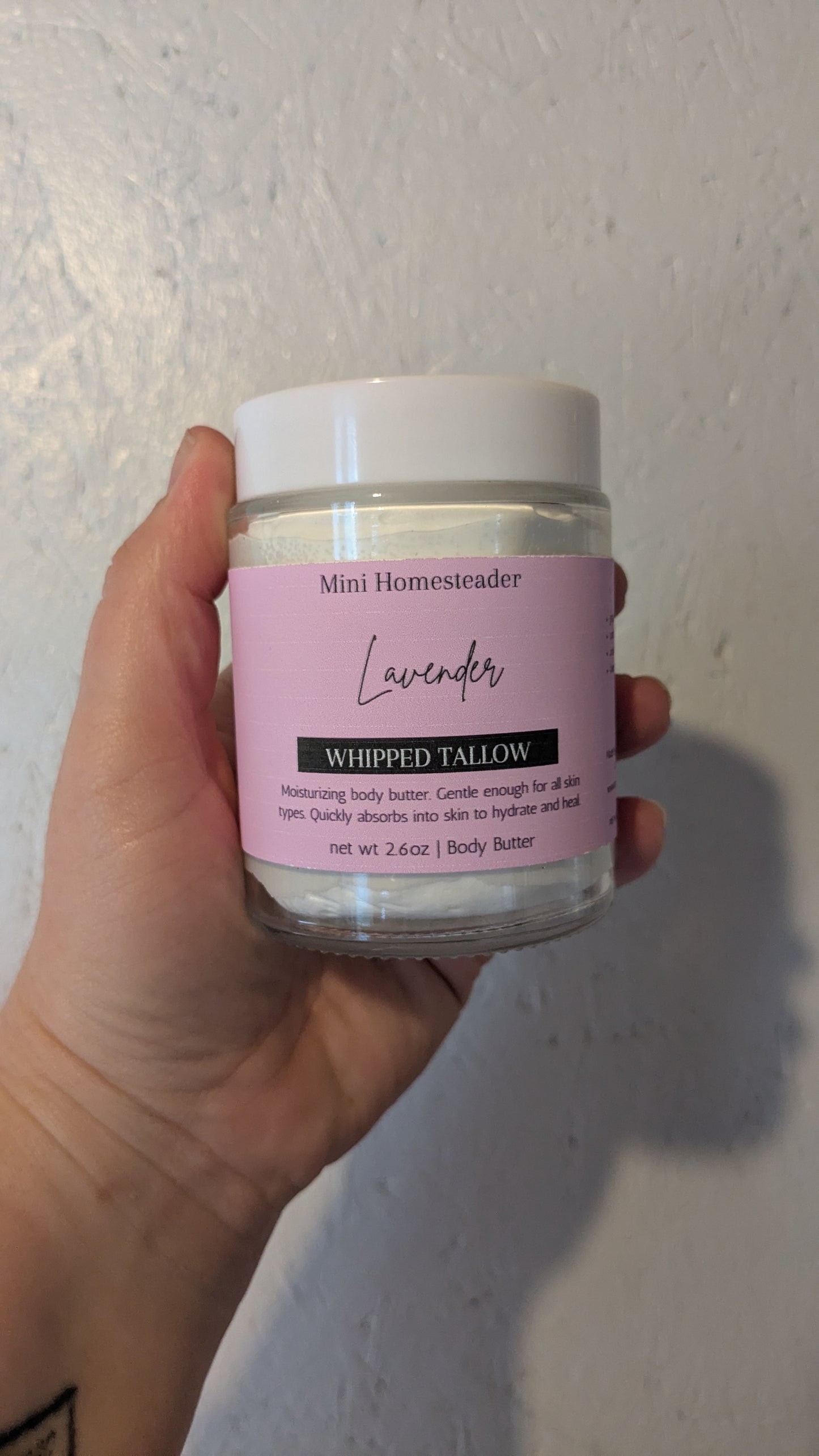 Lavender Whipped Tallow Body Butter 6oz