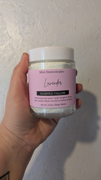 Lavender Whipped Tallow Body Butter 6oz