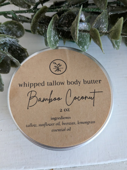 2oz Whipped Tallow Body Butter (tin)